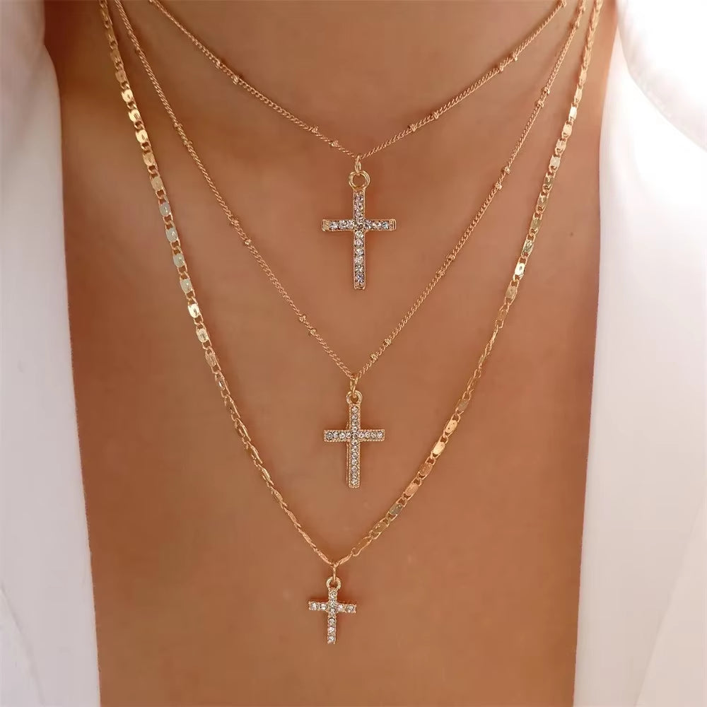Vintage Punk Gold-plate Thick Chain Head Portrait Coin Pendant Necklace For Women