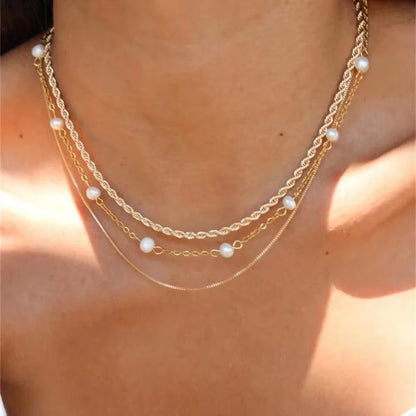 Vintage Punk Gold-plate Thick Chain Head Portrait Coin Pendant Necklace For Women