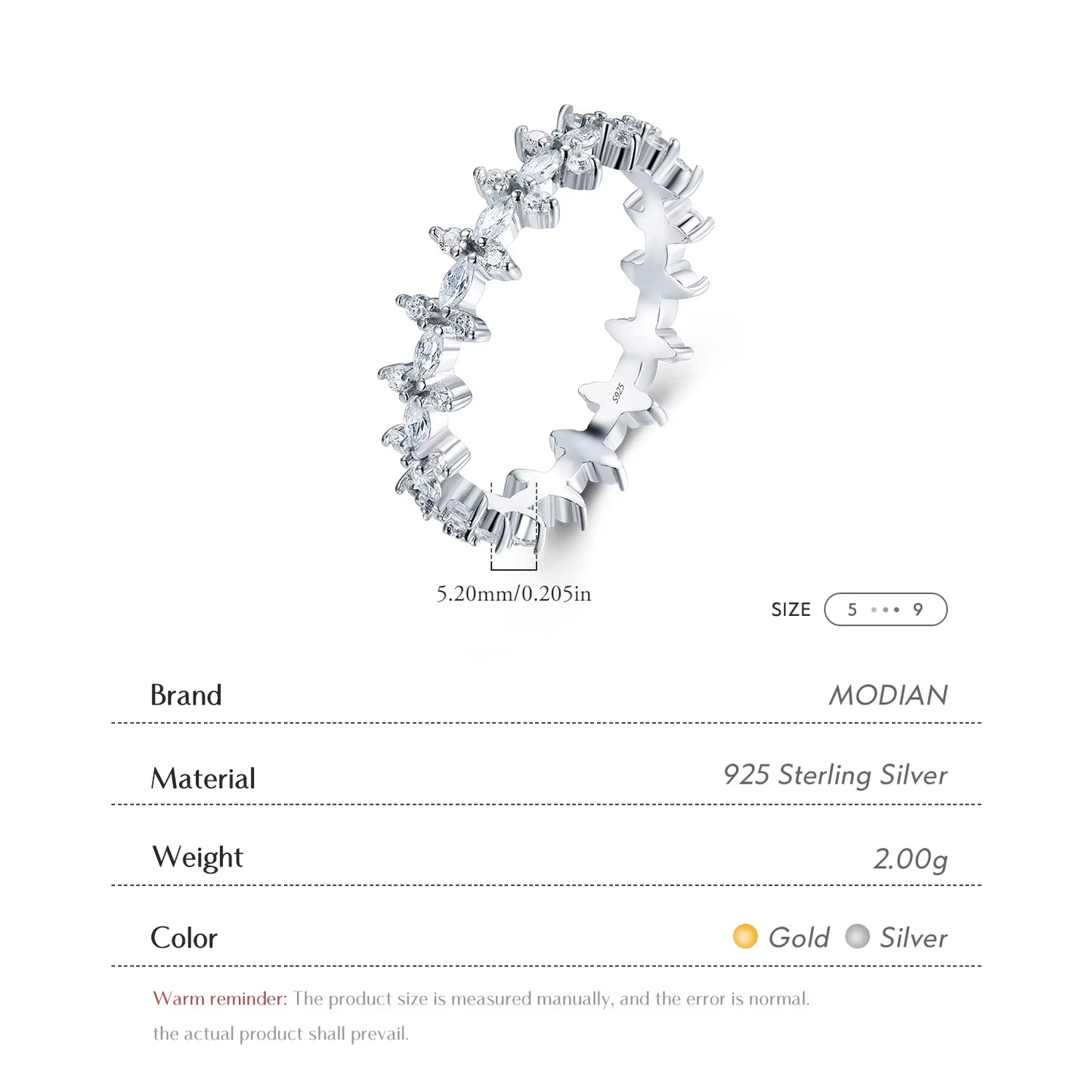EternaGlow™ 925 Sterling Silver Rhombus CZ Stackable Rings – Sparkle, Stack, Shine